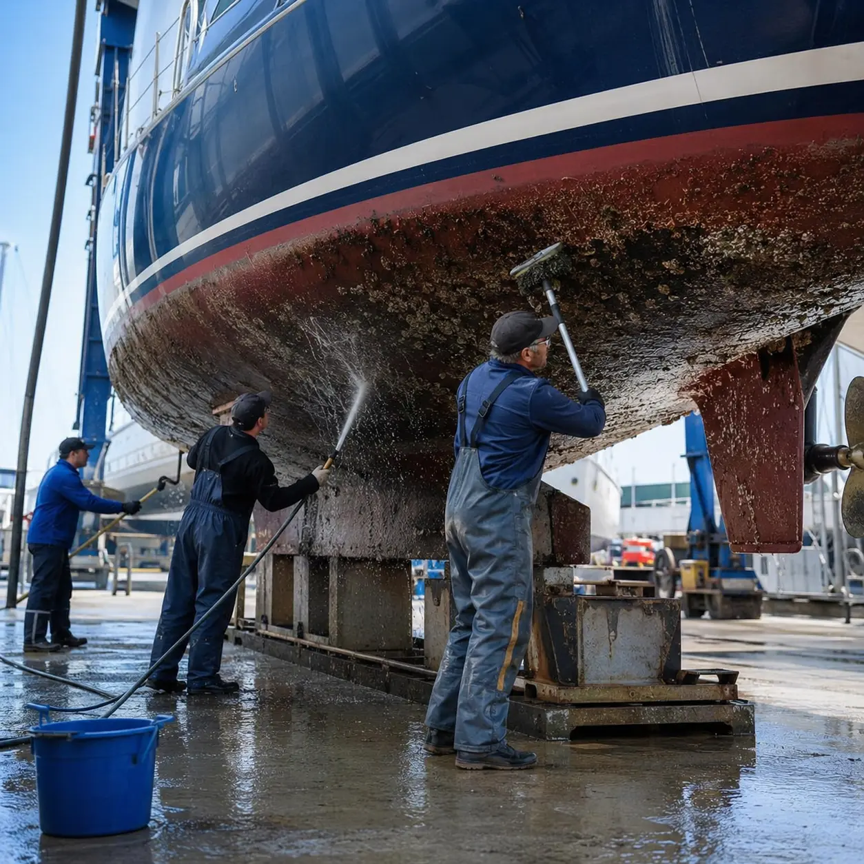 Underwater hull cleaning